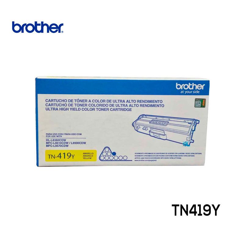 Toner Brother TN419Y Yellow TN-419Y Cartucho Original