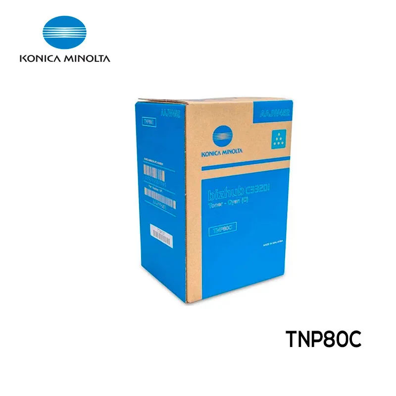 Toner Konica Minolta TNP80C Cartucho Cyan Original